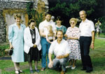 Maureen Buttle Possidonio from Portugal and her Mother Dorothy from Melbourne, members of the Essex HEMPSTEAD branch, PETER & MAUREEN our hosts with baby ZAK, Jonathan of Co. Wexford & author of this and 'BUTTLE FAMILY RECORDS' and Peter's parents Maurice & Cissie.