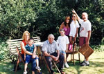 The Godwin Family of Beeks Farm on the Marshfield side of St. Catherine's Valley. Reg's father Fred supplied my mother with milk for the Tea Gardens 1937-1950 and Angela worked in the Tea Gardens in the 1980s.